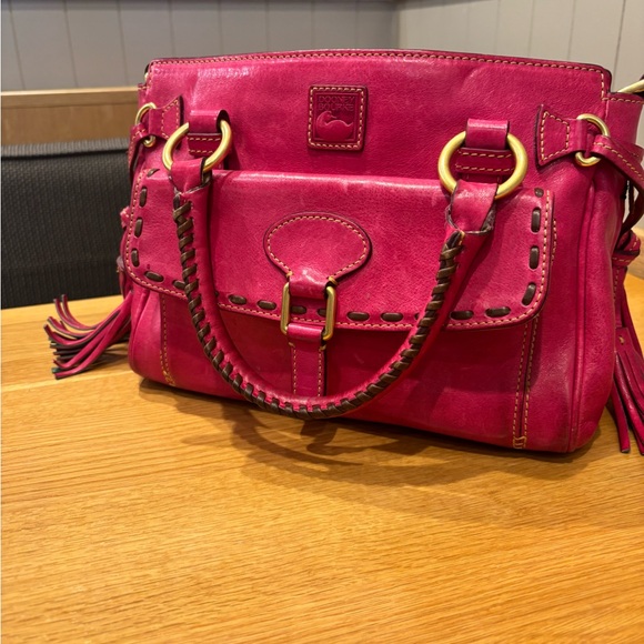 Vintage Dooney & Bourke Pink Leather Handbag - Picture 2 of 15